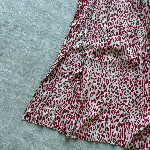 Baum und Pferdgarten Smocked Red White Midi Dress - Picture 4 of 5